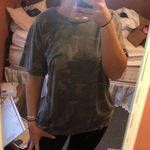 Oversized camo shirt
